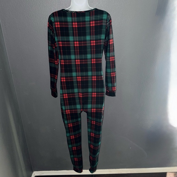 Shosho Women’s Checkered Gingham Red Long Sleeve Pajamas Medium - Picture 6 of 7